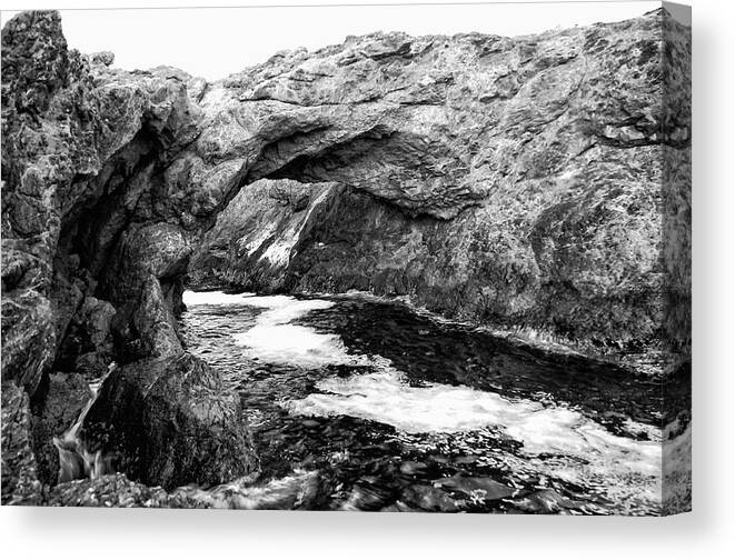 Ocean Canvas Print featuring the photograph Bridging The Turbulence by Donna Blackhall