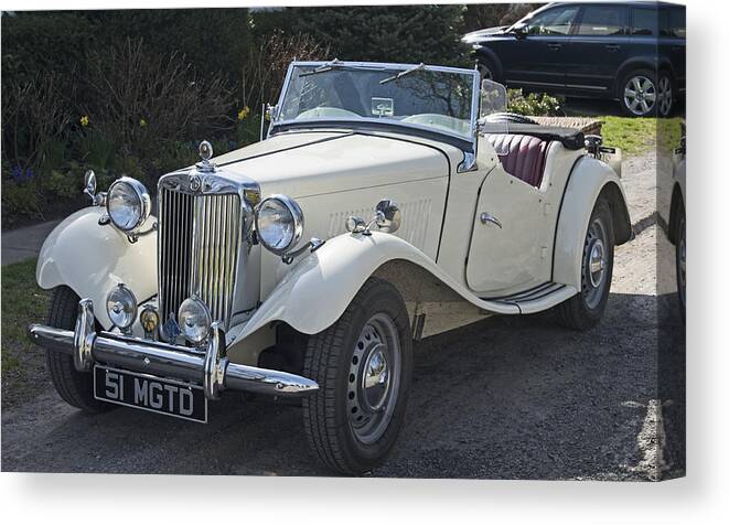 Classic Cars Canvas Print featuring the photograph British MG Classic by Paul Ross
