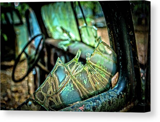 Broken Glass Canvas Print featuring the photograph Broken Dreams by Rod Kaye