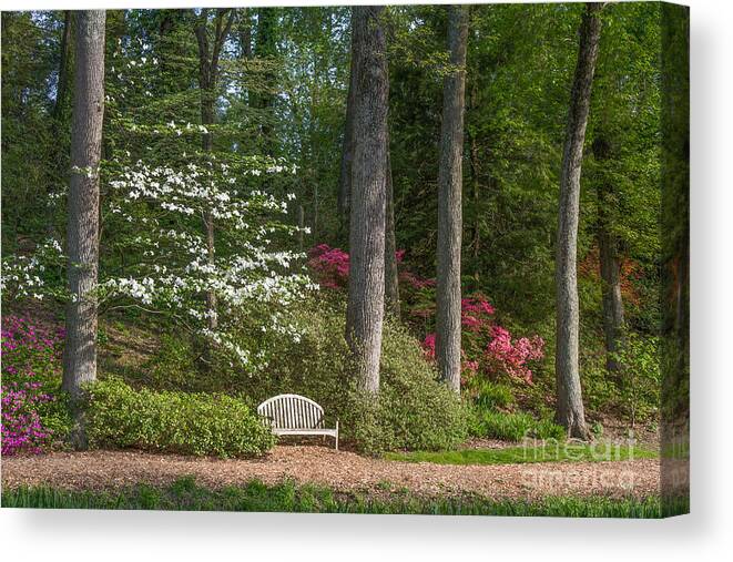 Spring Landscapes Canvas Print featuring the photograph Brookside Gardens 7 by Chris Scroggins