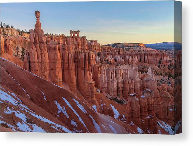 Bryce Canyon National Park Canvas Print featuring the photograph Bryce Canyon Morning by Jonathan Nguyen
