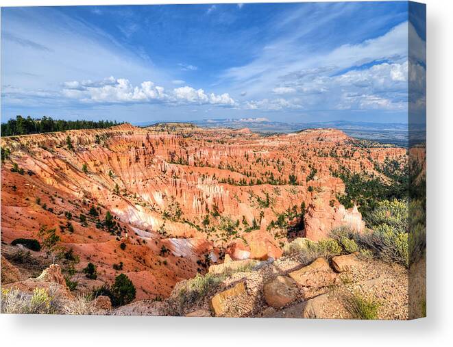 Mark Whitt Canvas Print featuring the photograph Bryce Canyon - Sunset Point by Mark Whitt