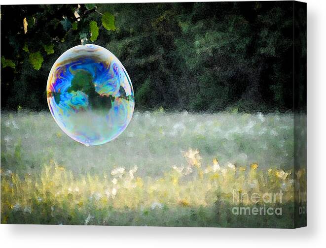 Bubble Canvas Print featuring the photograph Bubble by Cheryl McClure
