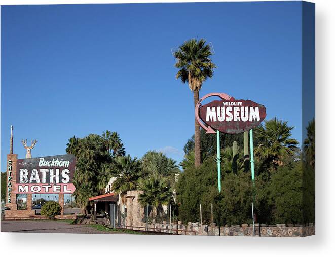 Arizona Canvas Print featuring the photograph Buckhorn Baths by Gary Gunderson