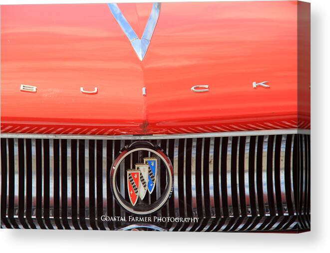 Red Canvas Print featuring the photograph Buick by Becca Wilcox