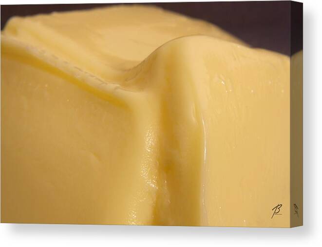 Food & Beverage Canvas Print featuring the photograph Butter Wedge by Balanced Art