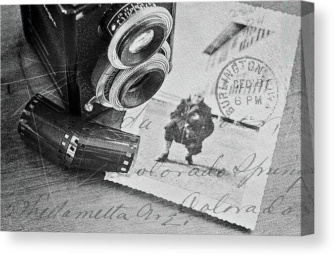 Still Life Canvas Print featuring the digital art Bygone Memories by Patrice Zinck