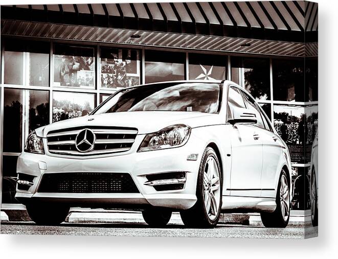 C250 Canvas Print featuring the photograph C250 in Black and White by Wade Brooks