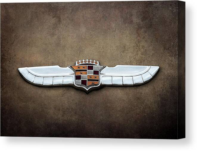 Cadillac Canvas Print featuring the digital art Caddy Wings by Douglas Pittman