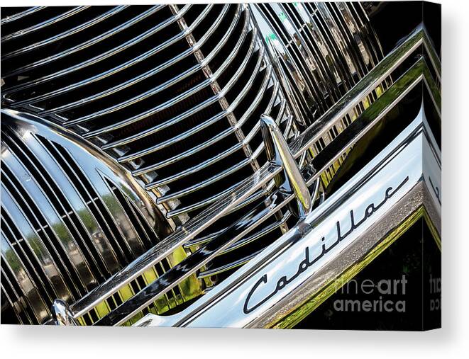 Cadillac Canvas Print featuring the photograph Cadi Grill by Dennis Hedberg