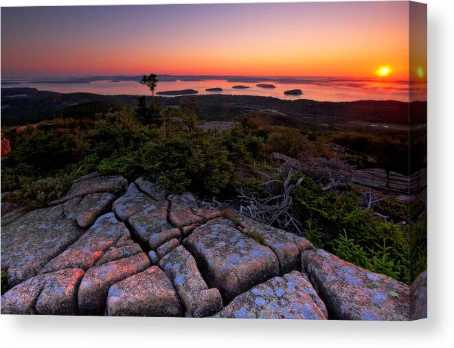 Acadia Canvas Print featuring the photograph Cadillac Rock by Neil Shapiro