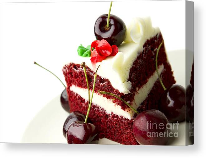 Cake Canvas Print featuring the photograph Cake by Blink Images