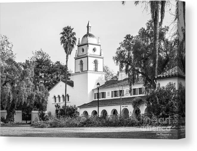 American Canvas Print featuring the photograph Cal State University Channel Islands Bell Tower by University Icons