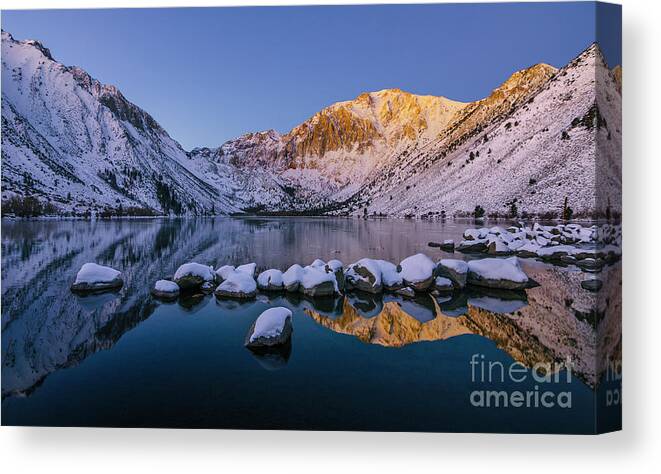 Sierra Canvas Print featuring the photograph Calm and Clear by Peng Shi