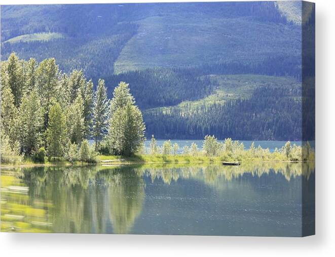  Canvas Print featuring the photograph Calm water by Jesse Werbicki
