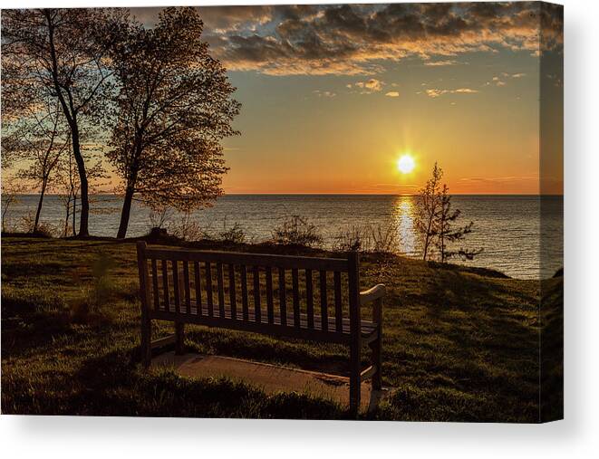 Campus Canvas Print featuring the photograph Campus Sunset by Rod Best