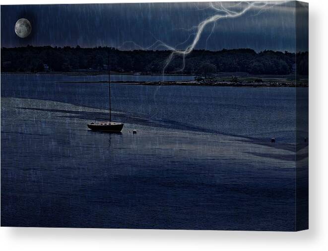 Storm Canvas Print featuring the photograph Cancelled Plans by Barbara S Nickerson