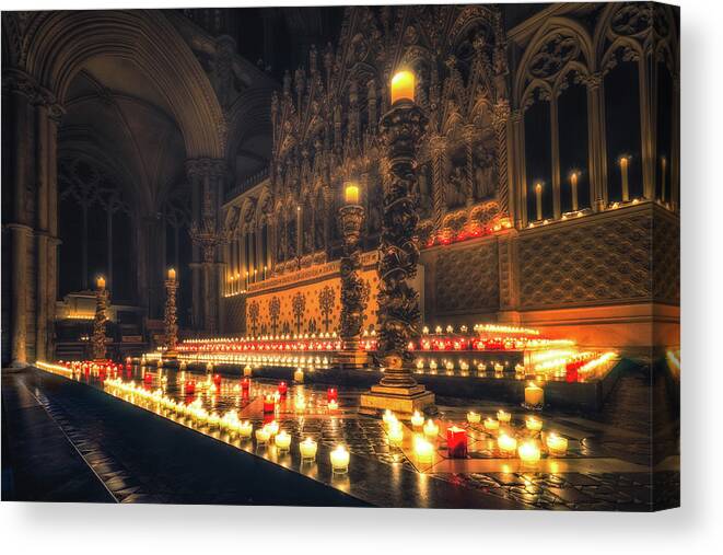 Altar Canvas Print featuring the photograph Candlemas - Altar by James Billings