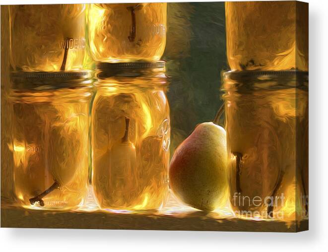 Pear Canvas Print featuring the photograph Canning Day #2 by George Robinson
