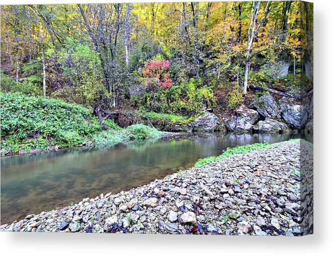River Canvas Print featuring the photograph Canyon Autumn by Bonfire Photography