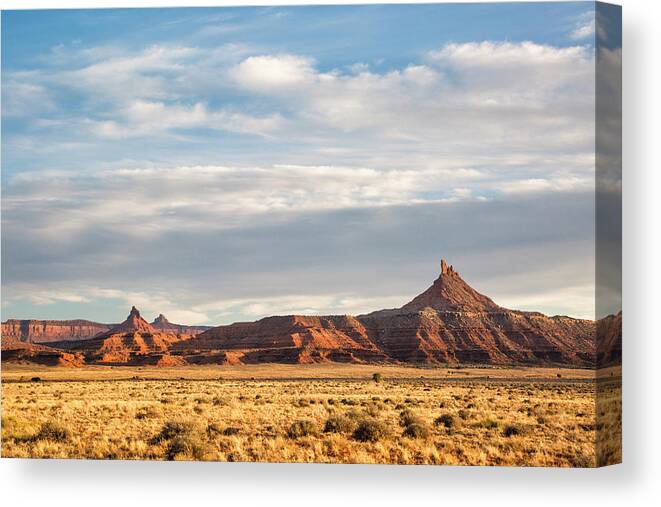 Canyonlands Canvas Print featuring the photograph Canyonlands and Clouds by Denise Bush