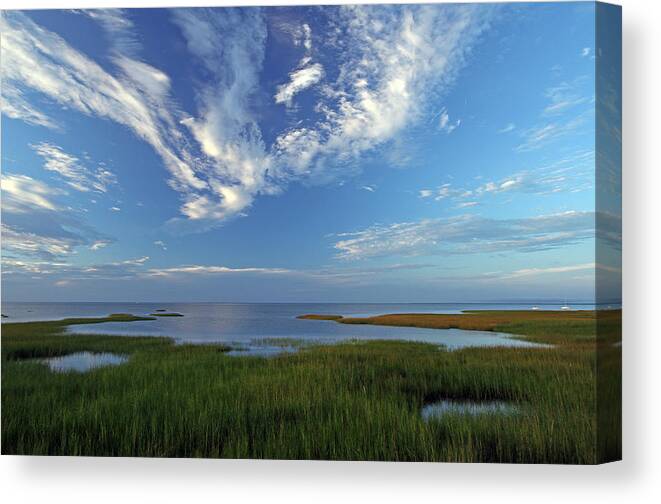 Paine's Creek Beach & Landing Canvas Print featuring the photograph Cape Cod Bay by Juergen Roth