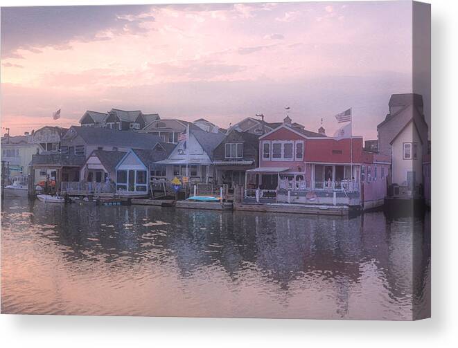 Cape May Harbor Canvas Print featuring the photograph Cape May Harbor by Tom Singleton
