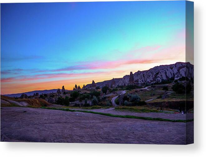 Cappadocia Canvas Print featuring the photograph Cappadocia Evening by Aparna Tandon