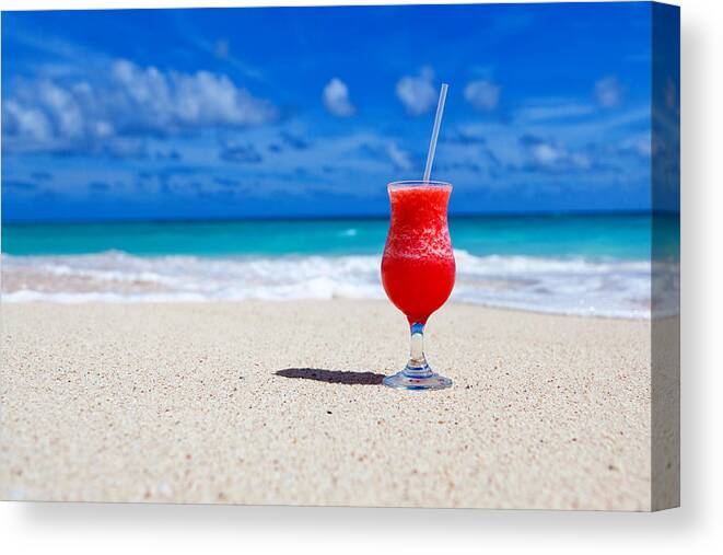 Alcohol Canvas Print featuring the photograph Caribbean Cocktail by Vera Kratochvil
