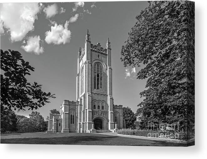 Carleton College Canvas Print featuring the photograph Carleton College Skinner Memorial Chapel by University Icons