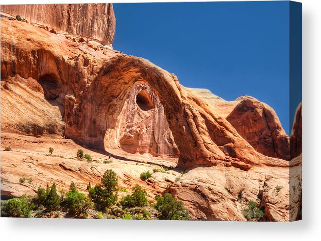 Moab Canvas Print featuring the photograph Carona Arch Moab Utah by Ken Smith