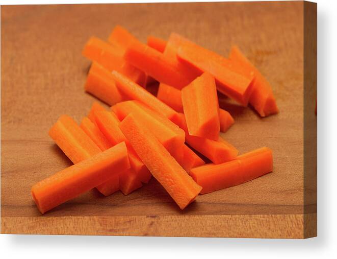 Carrot Canvas Print featuring the photograph Carrot Sticks by Louise Heusinkveld