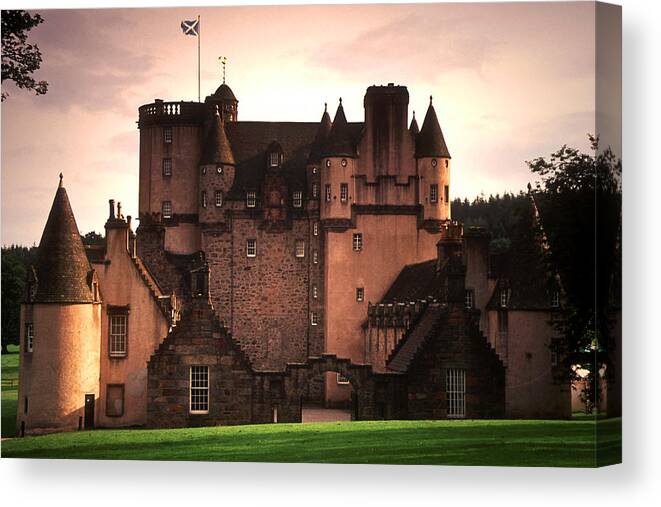 Scotland Canvas Print featuring the photograph Castle Fraser by John McKinlay