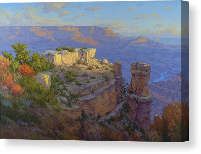 Cody Delong Canvas Print featuring the painting Castles in the Sky by Cody DeLong