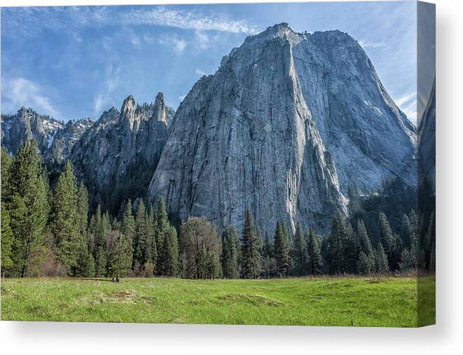 Cathedral Rock Canvas Print featuring the photograph Cathedral Rock and Spires by Belinda Greb
