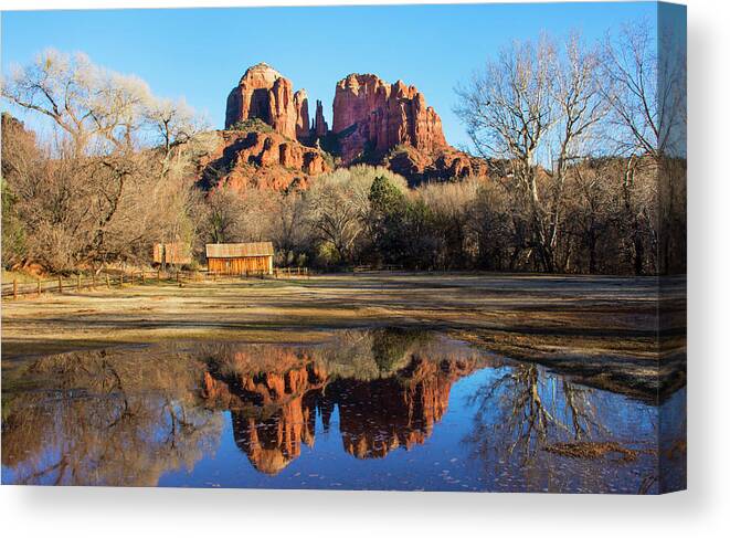 Sedona Canvas Print featuring the photograph Cathedral Rock, Sedona by Barbara Manis