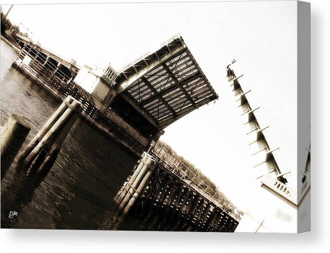 Causeway Bridge Canvas Print featuring the photograph Causeway Bridge Wrightsville Beach by Phil Mancuso