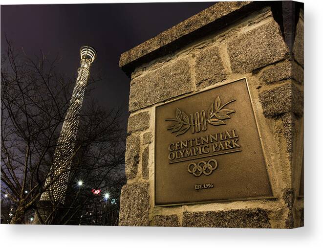 Parks Canvas Print featuring the photograph Centennial Park 1 by Kenny Thomas