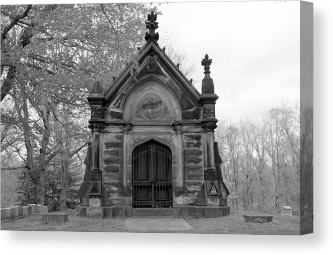 Train Disaster Canvas Print featuring the photograph Charles Collins Mausoleum by Valerie Collins
