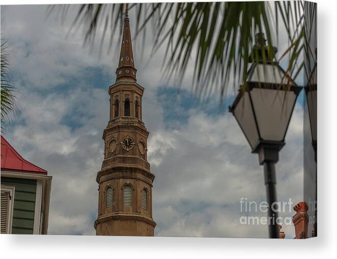 St. Philip's Church Canvas Print featuring the photograph Charleston Icons by Dale Powell
