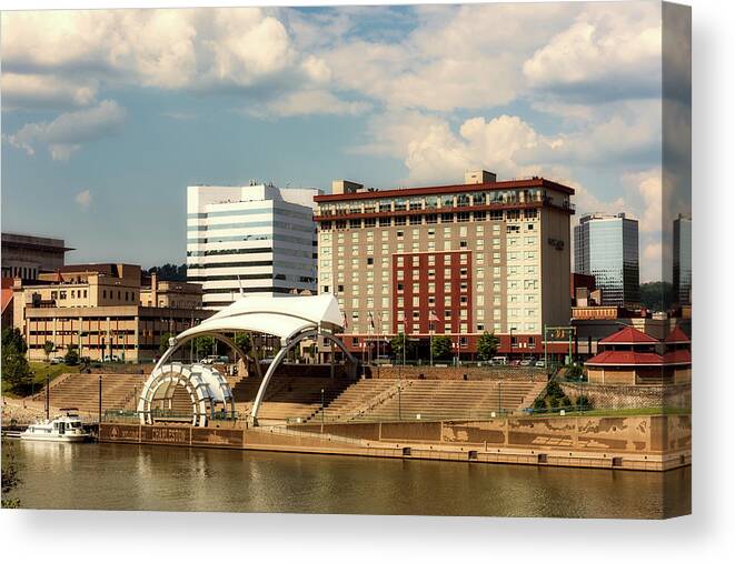 Charleston Canvas Print featuring the photograph Charleston West Virginia by Mountain Dreams