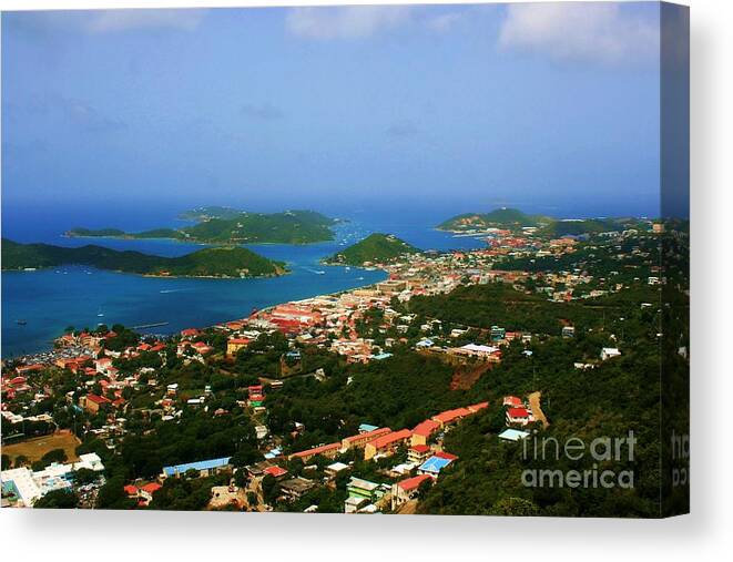 Photo For Sale Canvas Print featuring the photograph Charlotte Amalie by Robert Wilder Jr