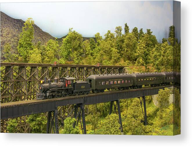 159 Canvas Print featuring the photograph Charlotte Harbor and Northern Railroad by John Black
