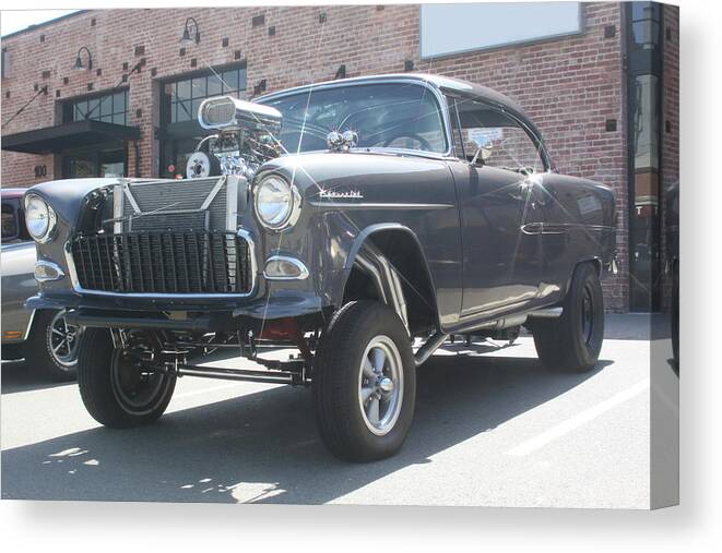 Chevy Canvas Print featuring the photograph Chevrolet Gasser by Jeff Floyd CA