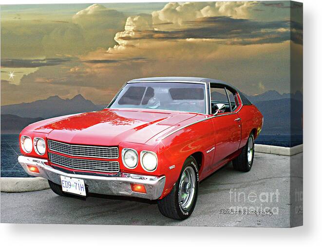 Cars Canvas Print featuring the photograph Chevy Malibu by Randy Harris