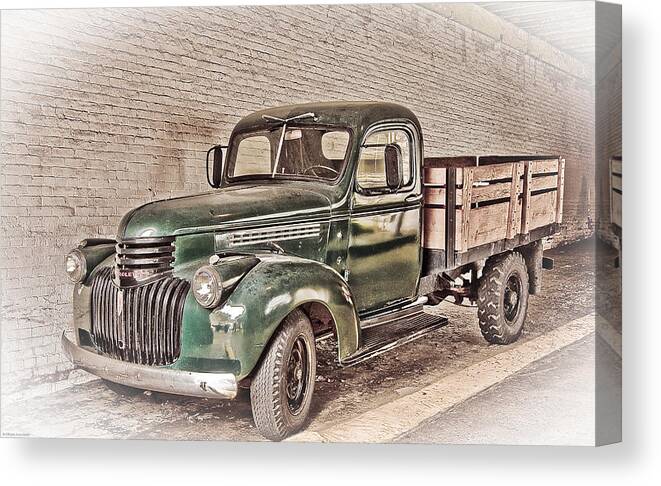 Truck Canvas Print featuring the digital art Chevy Truck by Ches Black