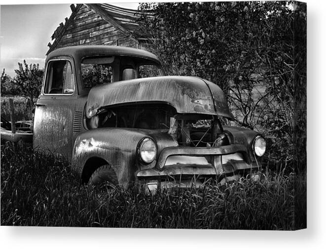 Chevrolet Canvas Print featuring the photograph Chevy Workhorse by CA Johnson