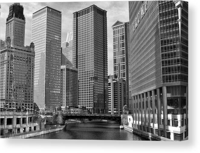 Chicago Canvas Print featuring the photograph Chicago River by Jackson Pearson