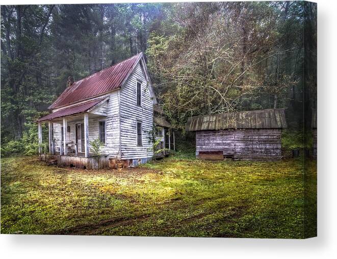 Appalachia Canvas Print featuring the photograph Childhood Home by Debra and Dave Vanderlaan