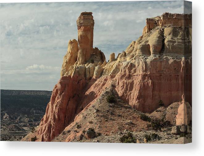 Chimney Canvas Print featuring the photograph Chimney Rock by David Diaz